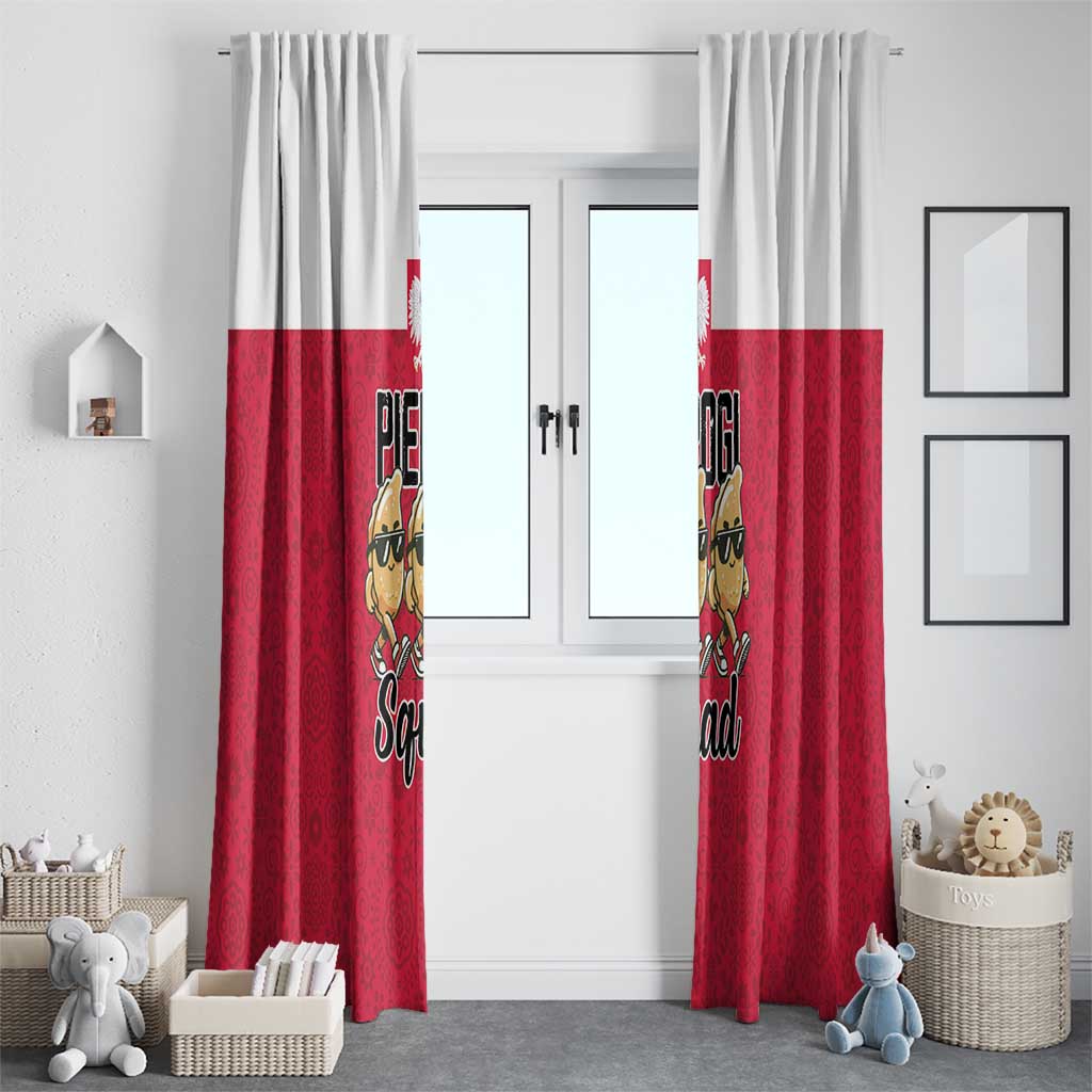 Funny Pierogi Squad Window Curtain Polish Pride Food Humor