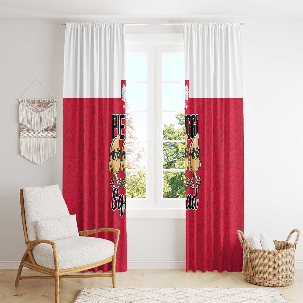 Funny Pierogi Squad Window Curtain Polish Pride Food Humor
