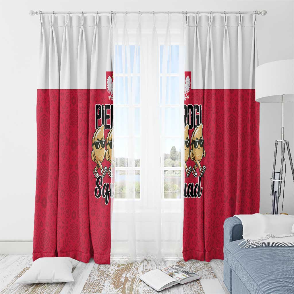 Funny Pierogi Squad Window Curtain Polish Pride Food Humor
