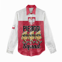 Funny Pierogi Squad Women Casual Shirt Polish Pride Food Humor