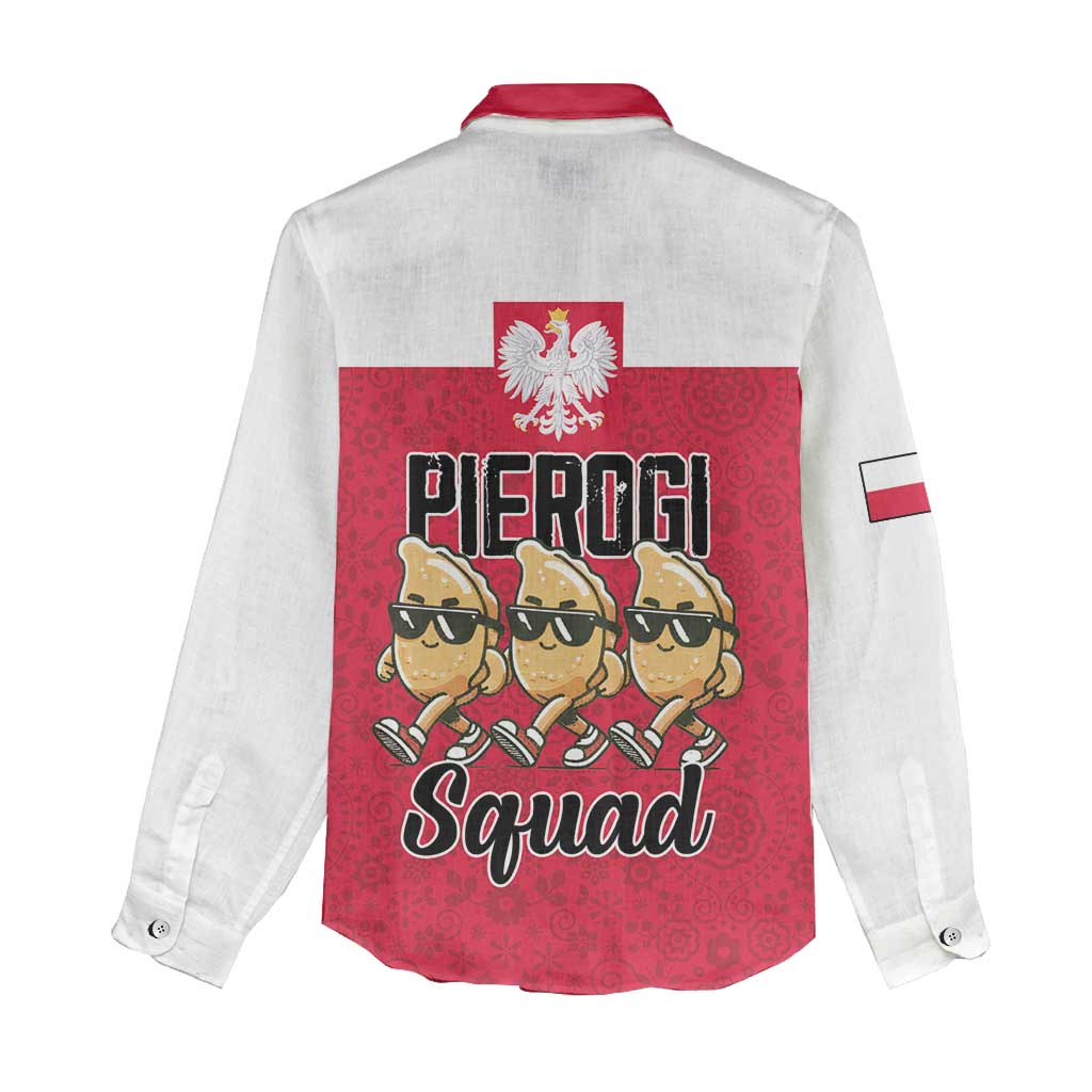 Funny Pierogi Squad Women Casual Shirt Polish Pride Food Humor