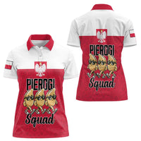Funny Pierogi Squad Women Polo Shirt Polish Pride Food Humor