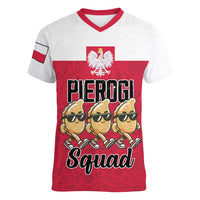 Funny Pierogi Squad Women V-Neck T-Shirt Polish Pride Food Humor