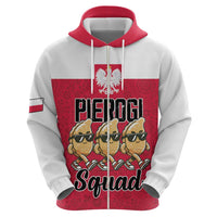 Funny Pierogi Squad Zip Hoodie Polish Pride Food Humor