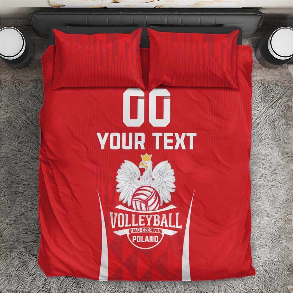 Custom Poland Volleyball Bedding Set Bialo–Czerwoni Go Champions