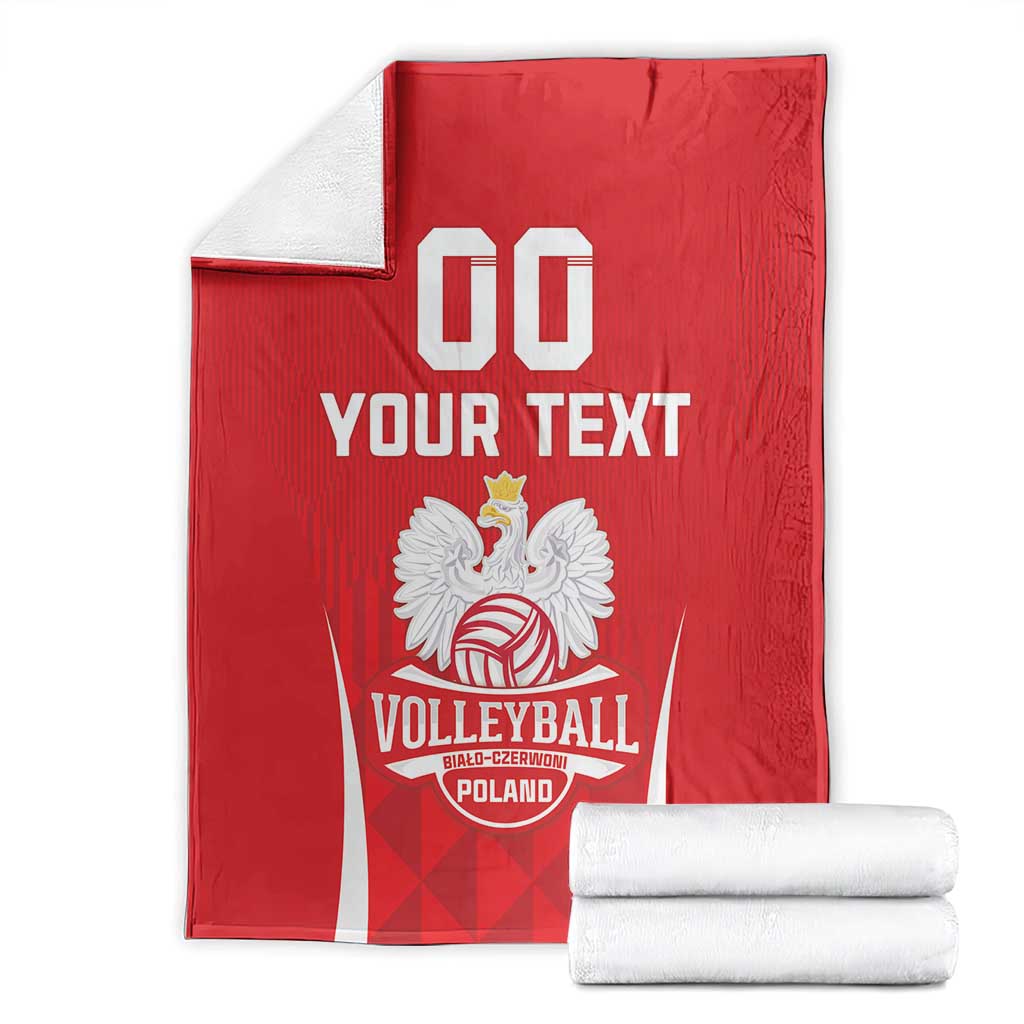 Custom Poland Volleyball Blanket Bialo–Czerwoni Go Champions