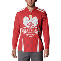 Custom Poland Volleyball Button Sweatshirt Bialo–Czerwoni Go Champions
