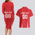 Custom Poland Volleyball Couples Matching Long Sleeve Bodycon Dress and Hawaiian Shirt Bialo–Czerwoni Go Champions