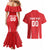 Custom Poland Volleyball Couples Matching Mermaid Dress and Hawaiian Shirt Bialo–Czerwoni Go Champions