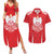 Custom Poland Volleyball Couples Matching Summer Maxi Dress and Hawaiian Shirt Bialo–Czerwoni Go Champions