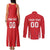 Custom Poland Volleyball Couples Matching Tank Maxi Dress and Long Sleeve Button Shirt Bialo–Czerwoni Go Champions