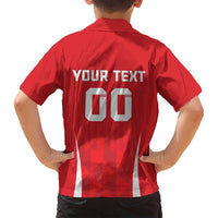 Custom Poland Volleyball Family Matching Long Sleeve Bodycon Dress and Hawaiian Shirt Bialo–Czerwoni Go Champions