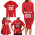 Custom Poland Volleyball Family Matching Long Sleeve Bodycon Dress and Hawaiian Shirt Bialo–Czerwoni Go Champions