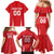 Custom Poland Volleyball Family Matching Mermaid Dress and Hawaiian Shirt Bialo–Czerwoni Go Champions