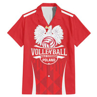 Custom Poland Volleyball Family Matching Mermaid Dress and Hawaiian Shirt Bialo–Czerwoni Go Champions