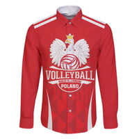 Custom Poland Volleyball Family Matching Off The Shoulder Long Sleeve Dress and Hawaiian Shirt Bialo–Czerwoni Go Champions