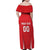 Custom Poland Volleyball Family Matching Off Shoulder Maxi Dress and Hawaiian Shirt Bialo–Czerwoni Go Champions