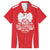 Custom Poland Volleyball Family Matching Off Shoulder Short Dress and Hawaiian Shirt Bialo–Czerwoni Go Champions
