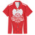 Custom Poland Volleyball Family Matching Short Sleeve Bodycon Dress and Hawaiian Shirt Bialo–Czerwoni Go Champions