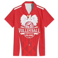 Custom Poland Volleyball Family Matching Summer Maxi Dress and Hawaiian Shirt Bialo–Czerwoni Go Champions