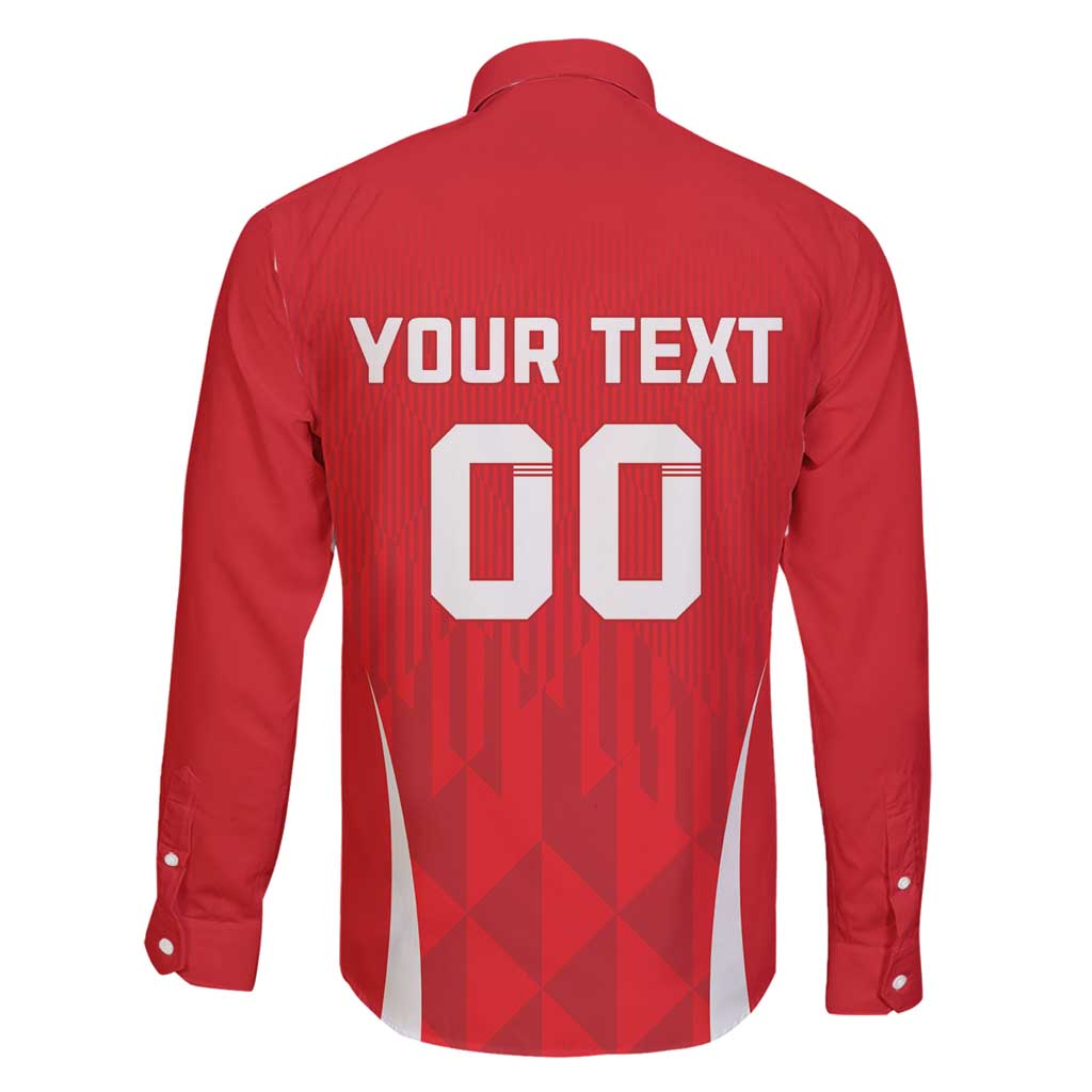 Custom Poland Volleyball Family Matching Summer Maxi Dress and Hawaiian Shirt Bialo–Czerwoni Go Champions