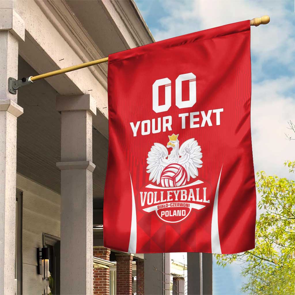 Custom Poland Volleyball Garden Flag Bialo–Czerwoni Go Champions