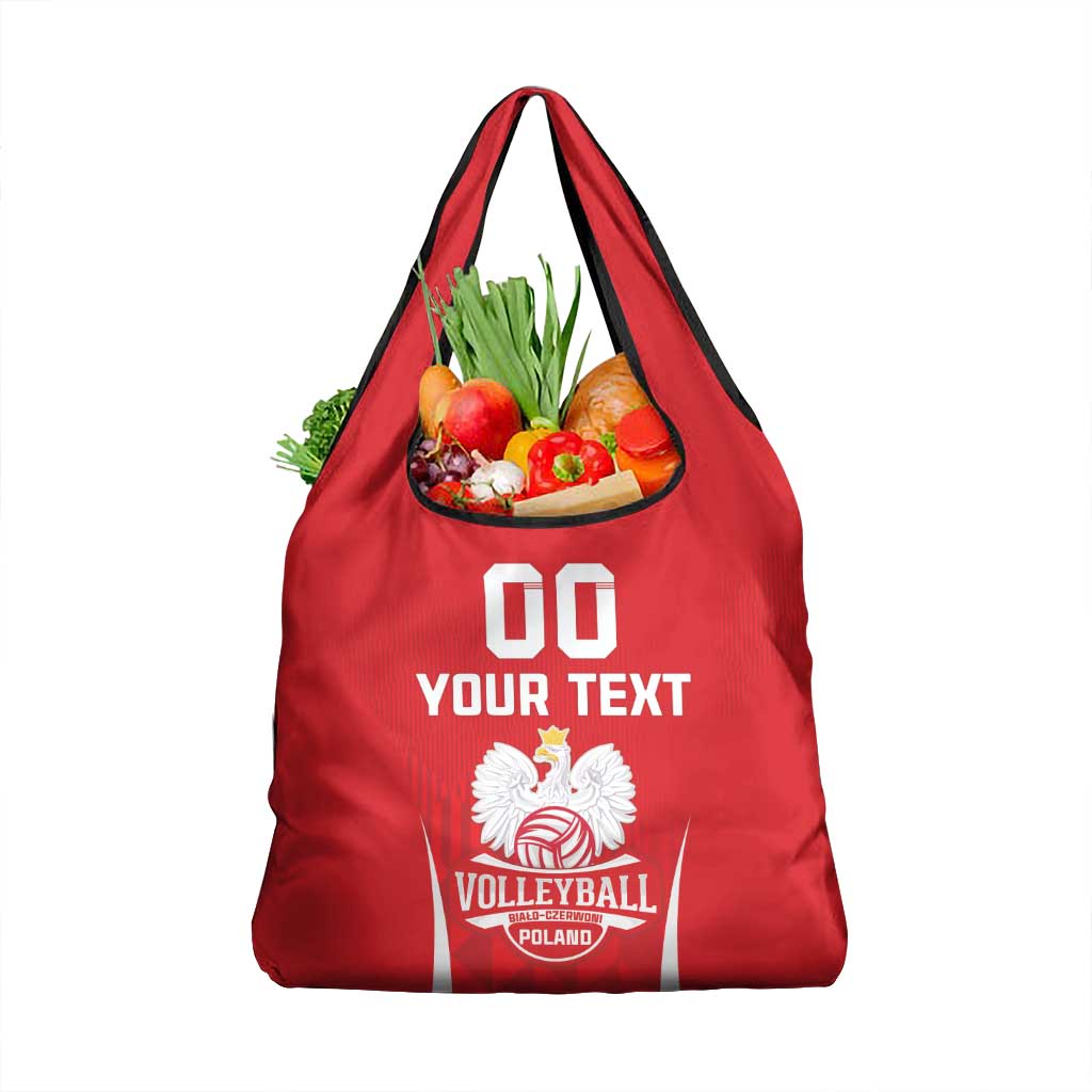 Custom Poland Volleyball Grocery Bag Bialo–Czerwoni Go Champions