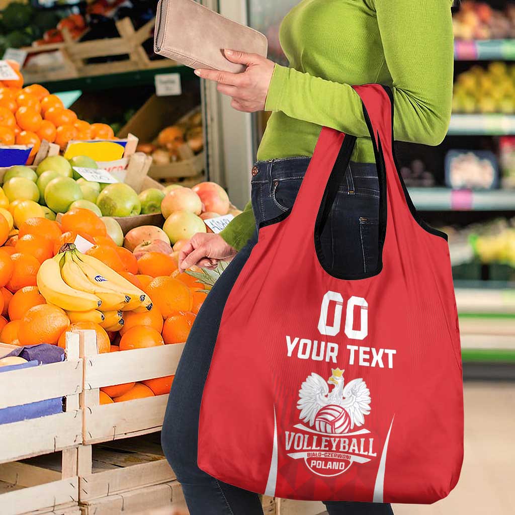 Custom Poland Volleyball Grocery Bag Bialo–Czerwoni Go Champions