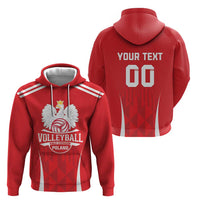 Custom Poland Volleyball Hoodie Bialo–Czerwoni Go Champions