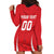 Custom Poland Volleyball Hoodie Dress Bialo–Czerwoni Go Champions