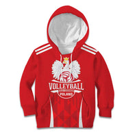 Custom Poland Volleyball Kid Hoodie Bialo–Czerwoni Go Champions