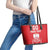 Custom Poland Volleyball Leather Tote Bag Bialo–Czerwoni Go Champions