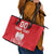 Custom Poland Volleyball Leather Tote Bag Bialo–Czerwoni Go Champions
