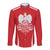 Custom Poland Volleyball Long Sleeve Button Shirt Bialo–Czerwoni Go Champions