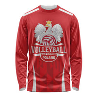 Custom Poland Volleyball Long Sleeve Shirt Bialo–Czerwoni Go Champions