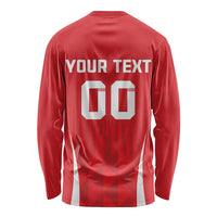 Custom Poland Volleyball Long Sleeve Shirt Bialo–Czerwoni Go Champions