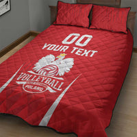 Custom Poland Volleyball Quilt Bed Set Bialo–Czerwoni Go Champions