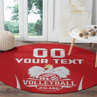 Custom Poland Volleyball Round Carpet Bialo–Czerwoni Go Champions