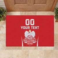 Custom Poland Volleyball Rubber Doormat Bialo–Czerwoni Go Champions