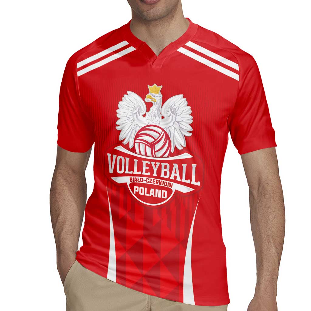 Custom Poland Volleyball Rugby Jersey Bialo–Czerwoni Go Champions