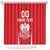 Custom Poland Volleyball Shower Curtain Bialo–Czerwoni Go Champions