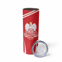 Custom Poland Volleyball Skinny Tumbler Bialo–Czerwoni Go Champions