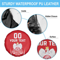 Custom Poland Volleyball Spare Tire Cover Bialo–Czerwoni Go Champions