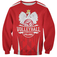 Custom Poland Volleyball Sweatshirt Bialo–Czerwoni Go Champions