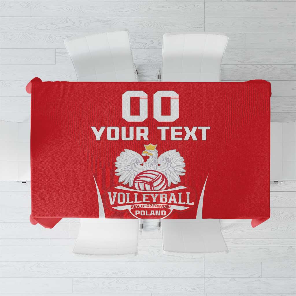 Custom Poland Volleyball Tablecloth Bialo–Czerwoni Go Champions