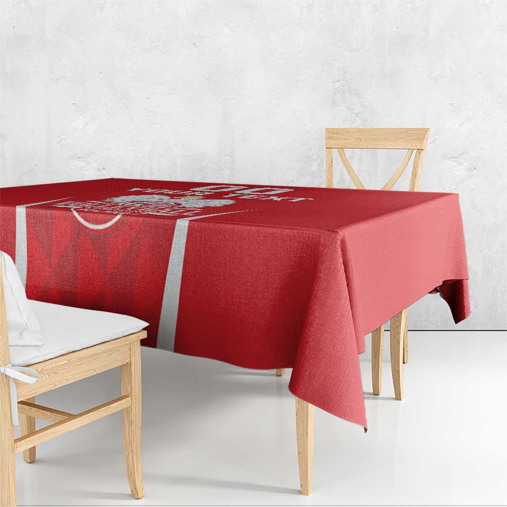 Custom Poland Volleyball Tablecloth Bialo–Czerwoni Go Champions