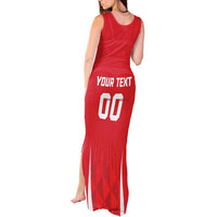 Custom Poland Volleyball Tank Maxi Dress Bialo–Czerwoni Go Champions