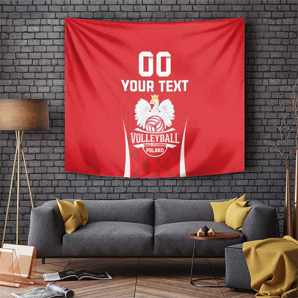 Custom Poland Volleyball Tapestry Bialo–Czerwoni Go Champions
