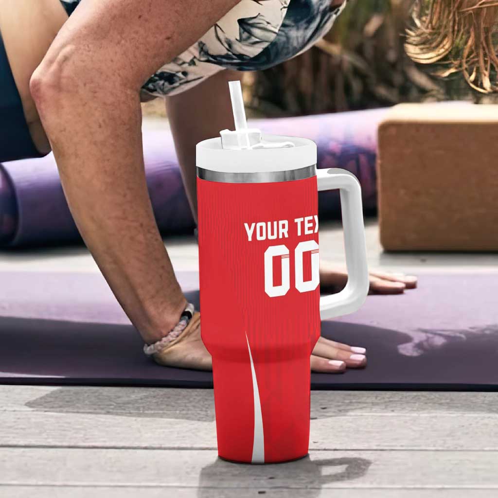 Custom Poland Volleyball Tumbler With Handle Bialo–Czerwoni Go Champions