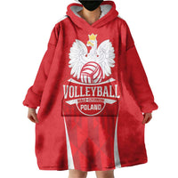 Custom Poland Volleyball Wearable Blanket Hoodie Bialo–Czerwoni Go Champions